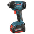 Impact Drivers | Factory Reconditioned Bosch 25618-01-RT 18V Lithium-Ion 1/4 in. Impact Driver with FatPack Batteries image number 1
