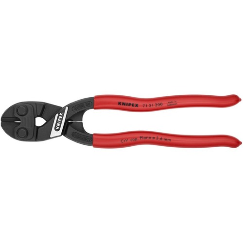 Bolt Cutters | Knipex 7131200 CoBolt 200 mm Plastic Coated Compact Bolt Cutter image number 0