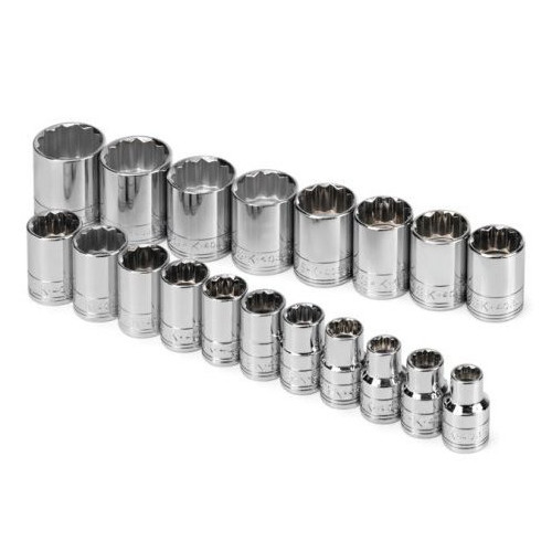 Socket Sets | SK Hand Tool 1919 19-Piece 1/2 in. Drive 12-Point Metric Socket Set image number 0