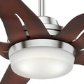 Ceiling Fans | Casablanca 59198 Correne 56 in. Brushed Nickel Coffee Beech Indoor Ceiling Fan with Light and Remote image number 1
