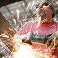 Angle Grinders | Makita 9557PB 4-1/2 in. Paddle Switch AC/DC Angle Grinder image number 2