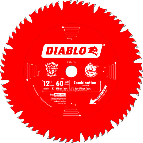 Blades | Diablo D1260X 12 in. 60 Tooth Combination Saw Blade image number 0
