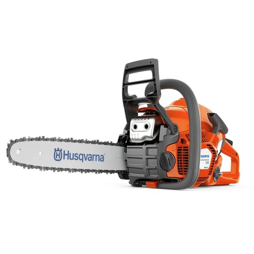 Chainsaws | Husqvarna 967861816 135 Mark II Gas Powered Chainsaw, 38-cc 2.1-HP, 2-Cycle X-Torq Engine, 16 Inch Chainsaw with Automatic Oiler, For Wood Cutting and Tree Pruning image number 0