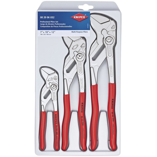 Pliers | Knipex 002006S2 3-Piece Pliers Wrench Set image number 0