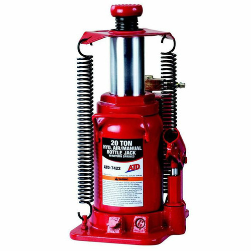 Bottle Jacks | ATD 7422W 20 Ton Heavy-Duty Hydraulic Air Actuated Bottle Jack image number 0