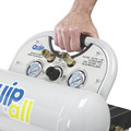 Portable Air Compressors | Quipall 4-1-SILTWN-AL Ultra Quiet 1 HP 4.6 Gallon Oil-Free Twin Stack Air Compressor image number 5