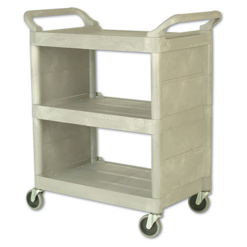 Utility Carts | Rubbermaid 335588PLA 300 lb. Capacity 32 in. x 18 in. x 37-1/2 in. Utility Cart (Platinum) image number 0