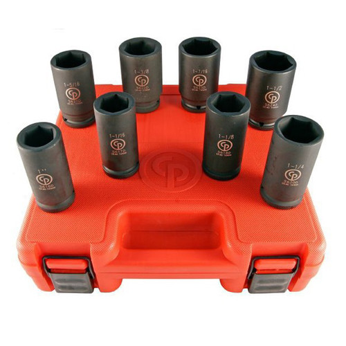 Sockets | Chicago Pneumatic SS6008D 3/4 in. Drive Deep SAE Socket Set 8-Piece image number 0