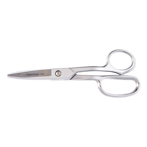 Scissors | Klein Tools GP718CB 8-7/8 in. Heavy Duty Shear with Curved Handle and Blunt Tips image number 0