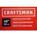 Creepers | Craftsman CMHT50605 Creeper with Metal Frame - Red/Black image number 6