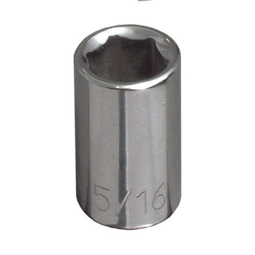 Sockets | Klein Tools 65604 1/4 in. Drive 5/16 in. Standard 6-Point Socket image number 0