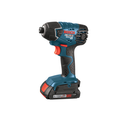 Impact Drivers | Bosch 25618-02 18V Lithium-Ion 1/4 in. Impact Driver with SlimPack Batteries image number 0