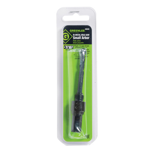 Hole Saws | Greenlee 38505 7/16 in. Hex Hole Saw Arbor image number 0