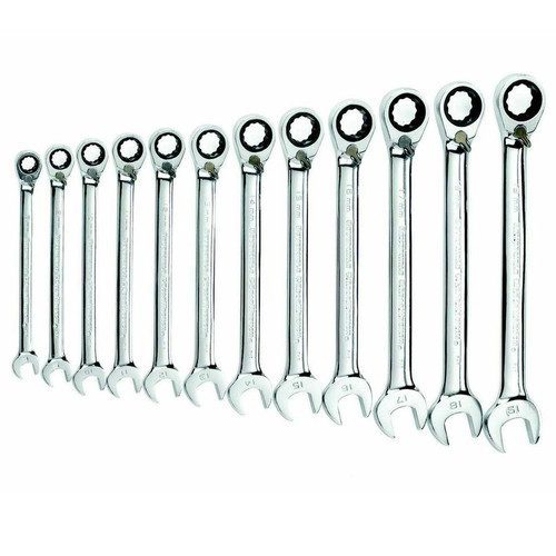 Combination Wrenches | GearWrench 9620 12-Piece 12-Point Metric Reversible Combo Ratcheting Wrench Set image number 0