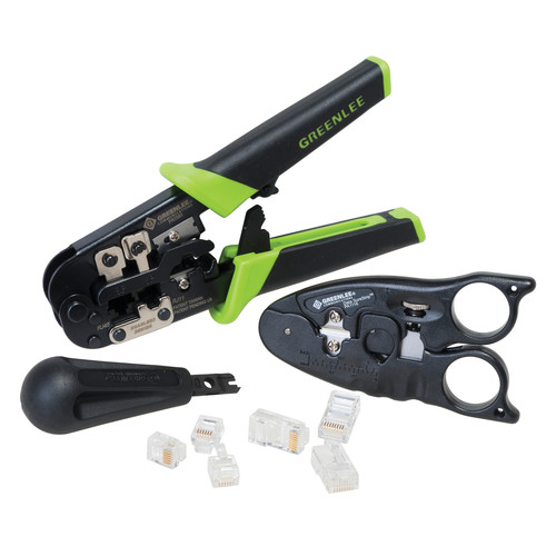 Cutting Tools | Greenlee 52046984 Network Tool Bundle with Cutter/Stripper, Punchdown and Data Tool image number 0