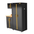 Cabinets | Dewalt DWST24101 4-Piece 63 in. Welded Storage Suite with 2-Door Base Cabinet and Wood Top image number 2