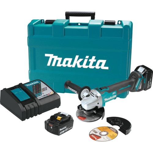 Angle Grinders | Makita XAG03MB 18V LXT 4.0 Ah Cordless Lithium-Ion Brushless 4-1/2 in. Cut-Off/Angle Grinder Kit image number 0