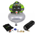 Portable Air Compressors | Greenworks 41522 12 Amp 6 Gallon Air Compressor image number 2