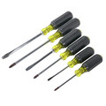 Screwdrivers | Klein Tools 85074 6-Piece Slotted and Phillips Screwdriver Set image number 5