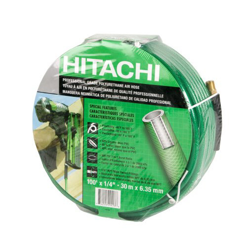 Air Hoses and Reels | Hitachi 19413QP 100 ft. x 1/4 in. Professional Grade Polyurethane Air Hose image number 0