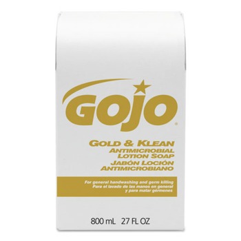  | GOJO Industries 9127-12 800 mL Gold and Klean Lotion Soap Bag-in-Box Dispenser Refill - Floral Balsam (12/Carton)