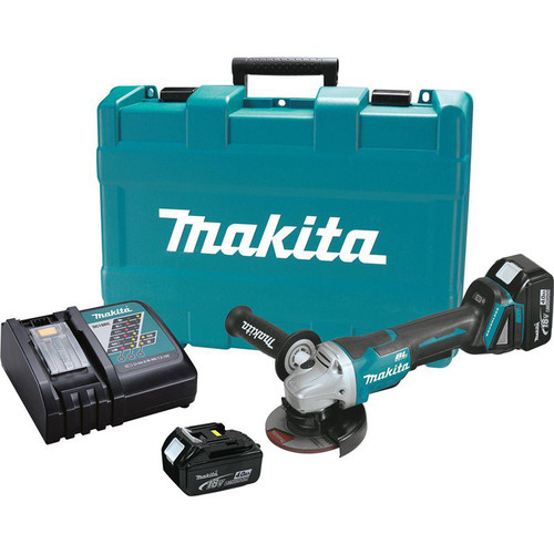 Angle Grinders | Makita XAG06M 18V LXT 4.0 Ah Cordless Lithium-Ion Brushless 4-1/2 in. Paddle Switch Cut-Off/Angle Grinder Kit image number 0