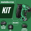 Brad Nailers | Factory Reconditioned Metabo HPT NT1865DMSM 18V Brushless Lithium-Ion 16 Gauge Cordless Straight Brad Nailer Kit (3 Ah) image number 1
