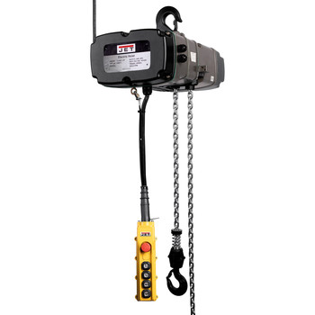 ELECTRIC CHAIN HOISTS | JET 460V 16.8 Amp TS Series 2 Speed 3 Ton 10 ft. Lift 3-Phase Electric Chain Hoist