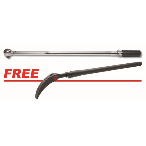 Torque Wrenches | GearWrench 85055D 3/4 in. 100 - 600 ft-lbs. Micrometer Torque Wrench with FREE 48 in. Extendable Pry Bar image number 0