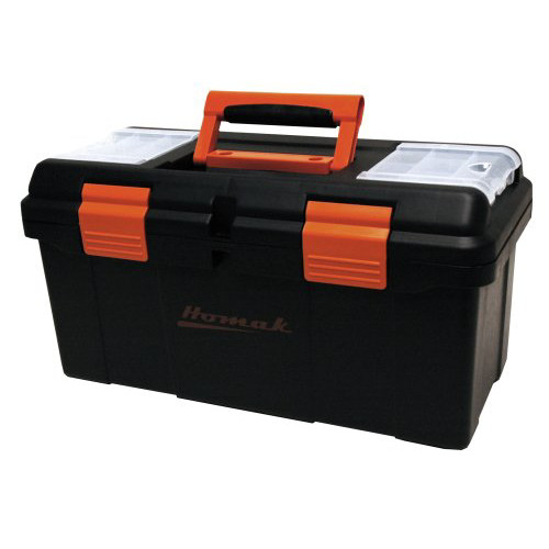 Tool Storage Accessories | Homak BK00119005 19-1/4 in. Plastic Toolbox (Black) image number 0