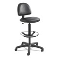  | Safco 3406BL Precision Extended-Height Swivel Stool with Adjustable Footring - Black Vinyl image number 0