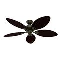 Ceiling Fans | Hunter 54098 54 in. Bayview Provencal Gold Antique Dark Wicker ETL Damp Rated Outdoor Ceiling Fan image number 6