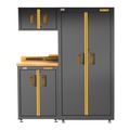 Cabinets | Dewalt DWST24101 4-Piece 63 in. Welded Storage Suite with 2-Door Base Cabinet and Wood Top image number 1