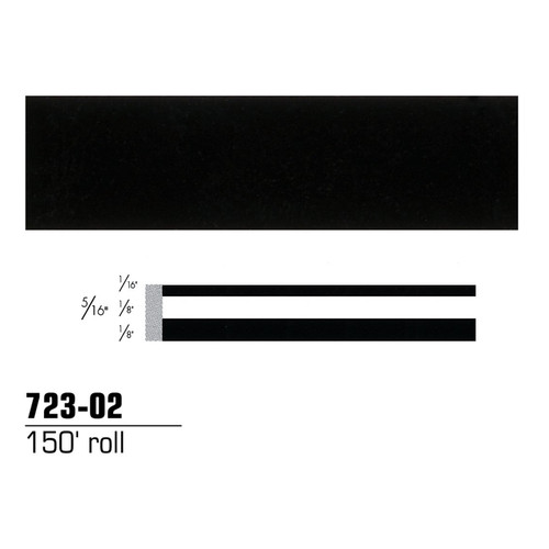  | 3M 72302 Scotchcal Striping Tape, Black, 5/16 in. x 150 ft. image number 0