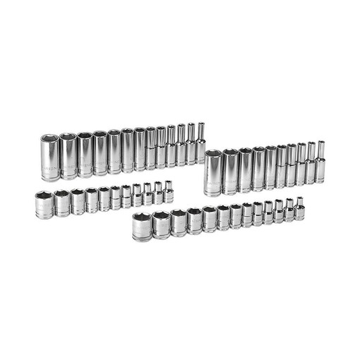 Socket Sets | GearWrench 80314 47 pc. SAE/Metric 6 pt. Standard and Deep Socket Accessory Set image number 0