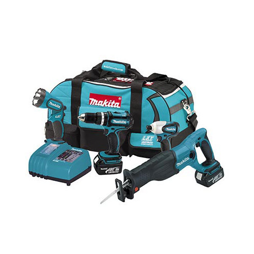 Combo Kits | Factory Reconditioned Makita LXT407-R 18V LXT Cordless Lithium-Ion 4-Tool Combo Kit image number 0
