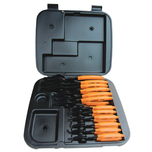 Pliers | Lang 3495 12-Piece Combination Internal and External Retaining Ring Pliers Set image number 0