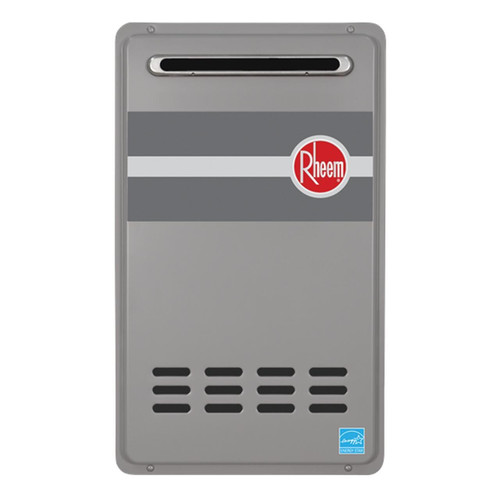 Water Heaters | Rheem RTG-84XLN-1 Outdoor Tankless Natural Gas Water Heater for 2 - 3 Bathroom Homes image number 0