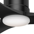 Ceiling Fans | Casablanca 59196 Piston 52 in. Matte Black Indoor/Outdoor Ceiling Fan with Light and Remote image number 3