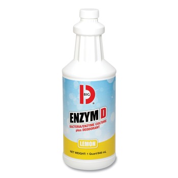  | Big D Industries 050000 32 oz. Enzym D Digester Liquid Deodorant - Lemon (12/Carton)