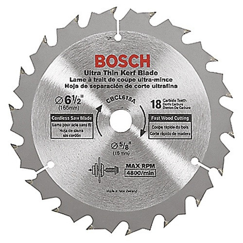 Circular Saw Blades | Bosch CBCL618A 6-1/2 in. 18 Tooth Circular Saw Blades image number 0