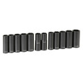 Sockets | Grey Pneumatic 1500DW 12-Piece 1/2 in. Drive 6-Point SAE/Metric Extra-Thin Wall Deep Impact Socket Set for Wheel Service image number 0