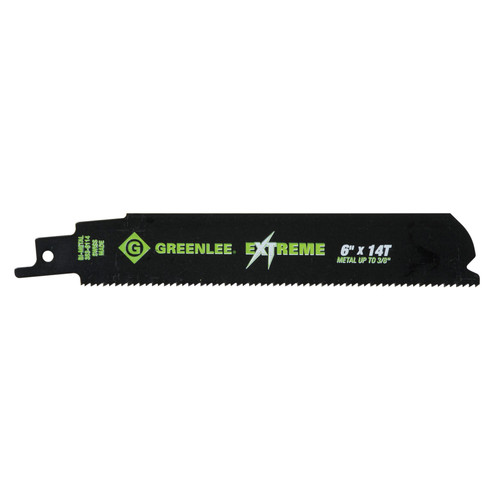 Reciprocating Saw Blades | Greenlee 353-6114 6 in. 14 TPI Reciprocating Saw Blade (5-Pack) image number 0