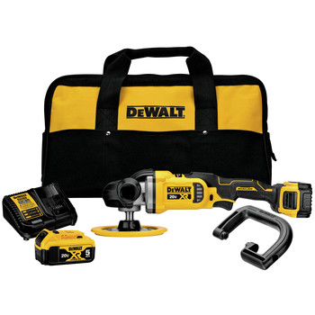 POLISHERS | Dewalt DCM849P2 20V MAX XR Lithium-Ion Variable Speed 7 in. Cordless Rotary Polisher Kit (6 Ah)