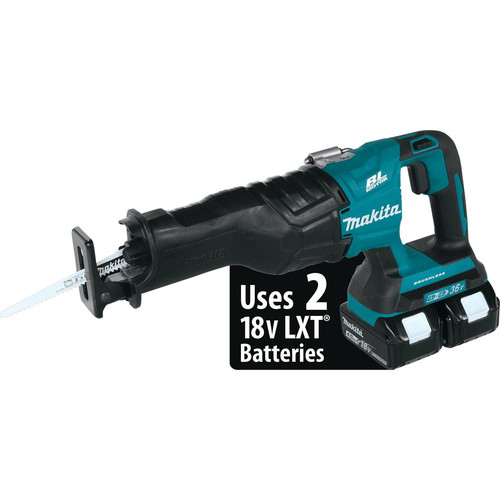 Reciprocating Saws | Makita XRJ06M 18V X2 LXT Brushless Lithium-Ion Cordless Reciprocating Saw Kit with 2 Batteries (4 Ah) image number 0