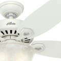 Ceiling Fans | Hunter 53362 56 in. Builder Great Room Snow White Ceiling Fan with Light image number 6