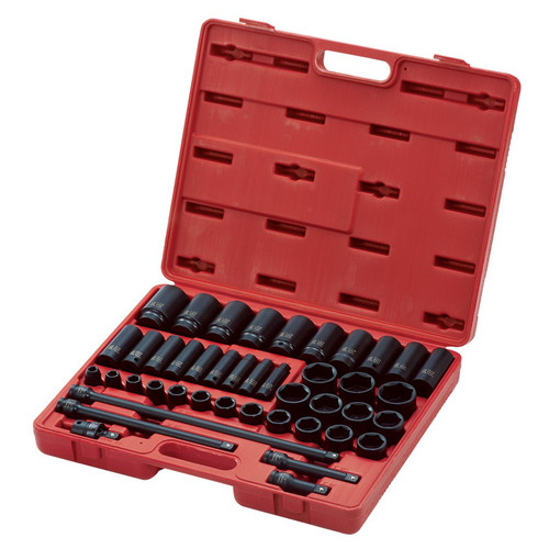 Bits and Bit Sets | Sunex 2568 43-Piece 1/2 in. Drive SAE Master Impact Socket Set image number 0