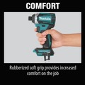 Impact Drivers | Factory Reconditioned Makita XDT14Z-R 18V LXT Brushless Lithium-Ion Cordless Quick-Shift Mode 3-Speed Impact Driver (Tool Only) image number 6
