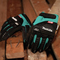 Work Gloves | Makita T-04276 Advanced ANSI 2 Impact-Rated Demolition Gloves - Medium image number 4