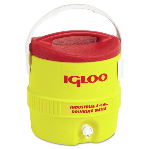 Coolers & Tumblers | Igloo 431 400 Series Industrial 3 Gallon Cooler - Red/ Yellow image number 0